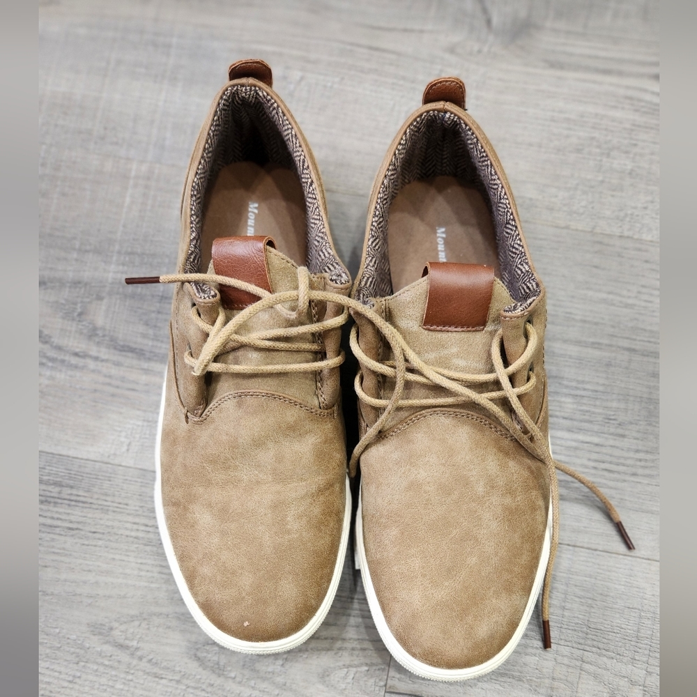 Brown boat shoes